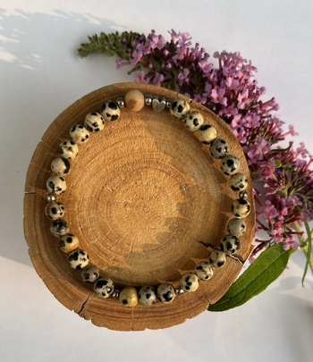 Armband Dalmatinerjaspis