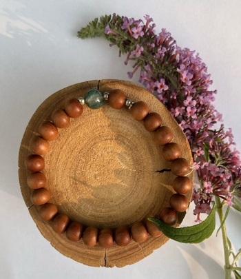 Armband Sandelholz Moosachat