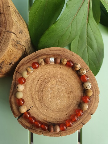 Armband Lepidolith Chalcedon 2